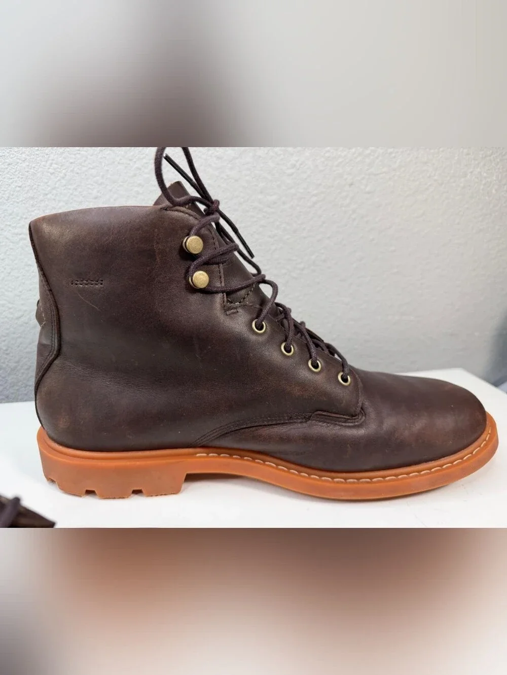 Timberland AFHP-A5050 Men's Shoes EU 44 Dark Brown Leather High-Top size 10 EUC